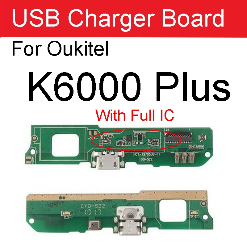 Usb зарядное устройство Prot разъем плата модуль для Oukitel K6000 плюс зарядка Джек