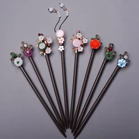 chinese style vintage hair stick women natural wooden sandalwood chopsticks ethnic hair pin girls hairpins jewelry accessories
