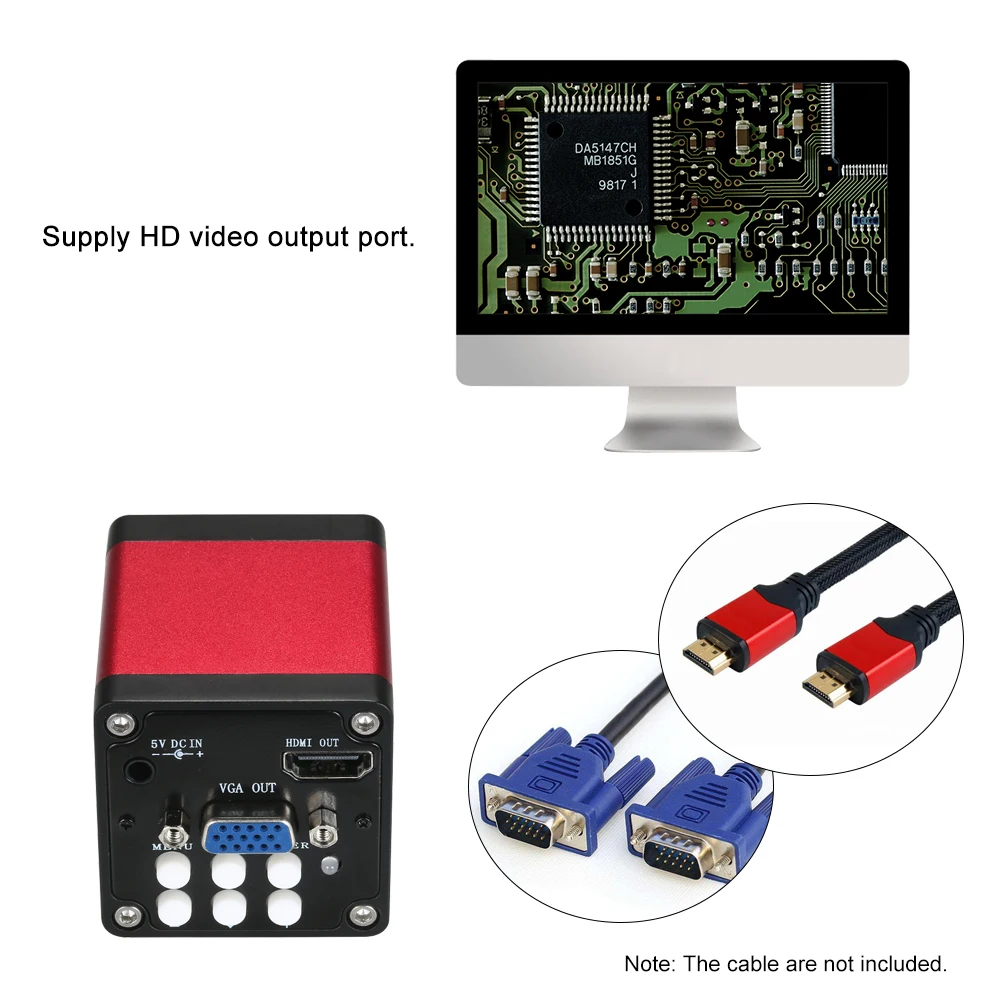 1.3MP 1/3 &quotцифровые HD VGA выходы промышленный микроскоп камера для