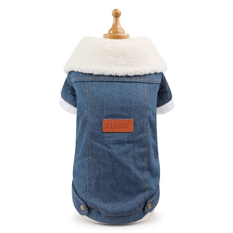 Одежда с принтом в виде собак простой щенок собака пальто джинсовая куртка