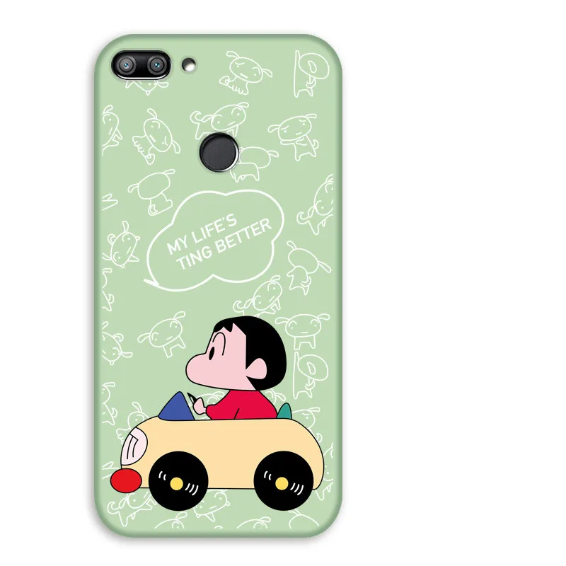 Shinchan Чехол для huawei Honor 6C 6X 7X 7C Pro 8X Max милый мягкий чехол Honor 9 10 lite Play 3 e V20 V30 Pro 10i 20i чехол для телефона s - Цвет: Shinchan