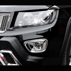 АБС-пластик хром для Jeep Compass 2013 2014 передняя противотуманная фара автомобиля светильник Рама Накладка Тюнинг автомобилей аксессуары 2 шт.