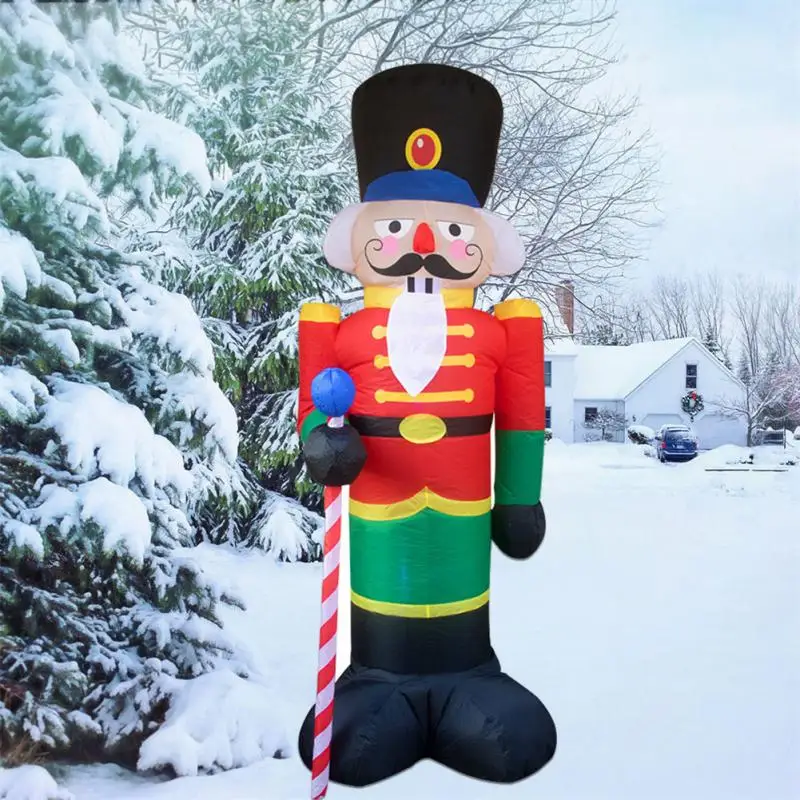 

Giant Inflatable Santa Claus Christmas Outdoor Garden Ornaments Xmas New Year Party Decoration Air Inflatable Nutcracker Dolls
