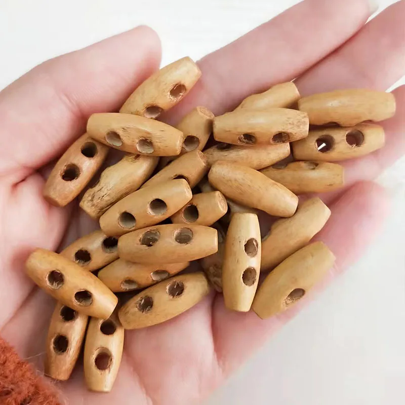 300 шт. деревянные пуговицы рисовый кокосовый коричневый 20 мм с 2 отверстиями | Дом