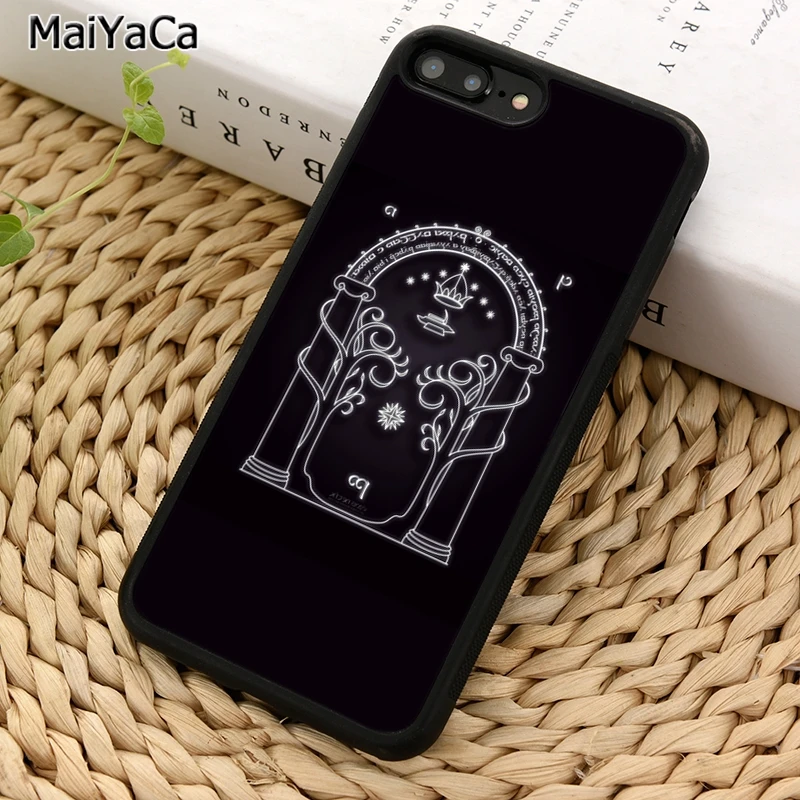 Чехол для телефона MaiYaCa LOTR GATE iPhone 14 X XR XS 11 12 13 Pro MAX 5 6 7 8 Plus Samsung S21 S22 ultra | Мобильные