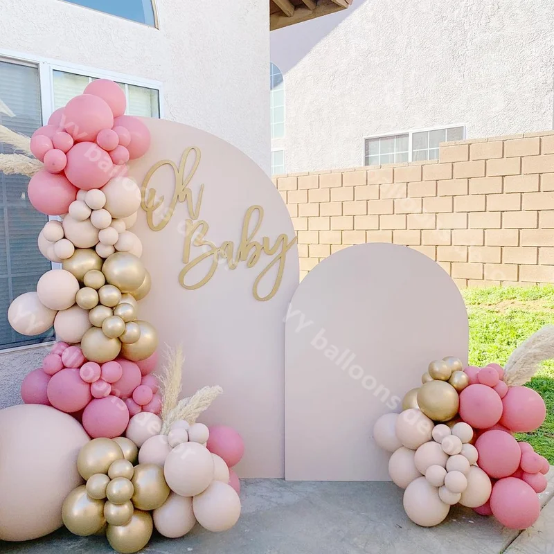

111pcs DIY Pastel Dusty Pink Balloons Garland Arch Kit Birthday Party Decoration Wedding Baby Shower Anniversary Ballons TOYS