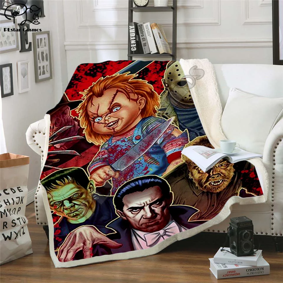Плед Plstar Cosmos для Хэллоуина из фильма ужасы Команда криков зомби одеяло с 3D