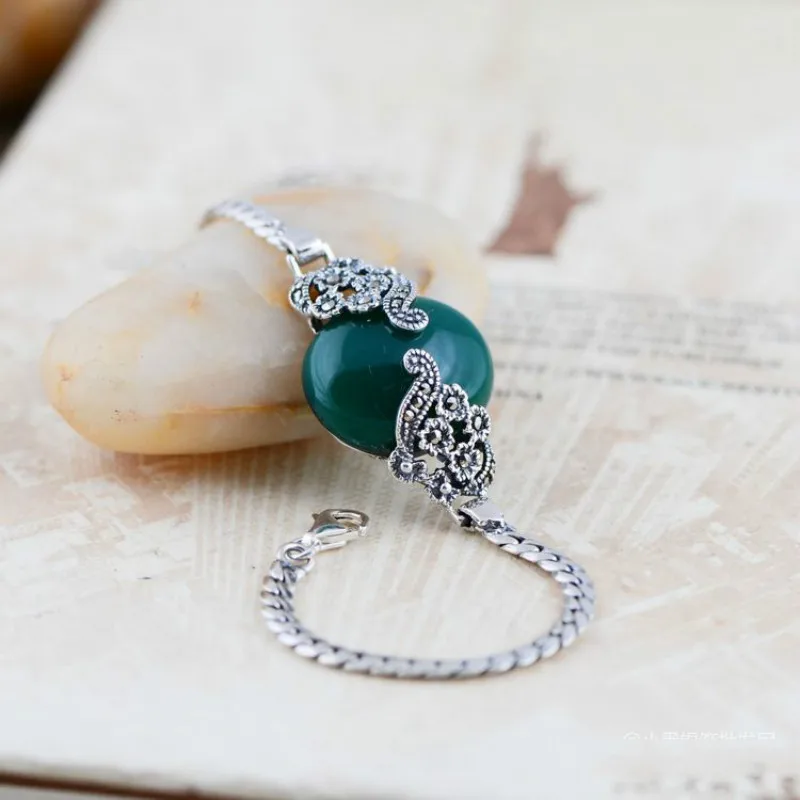 Настоящее чистое серебро 925 пробы ювелирные изделия из натурального камня