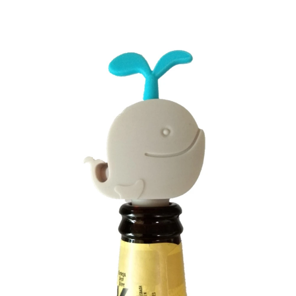 3 шт Кит Силиконовый вино Pourer Симпатичные бутылки Пробка Творческий аэратор для