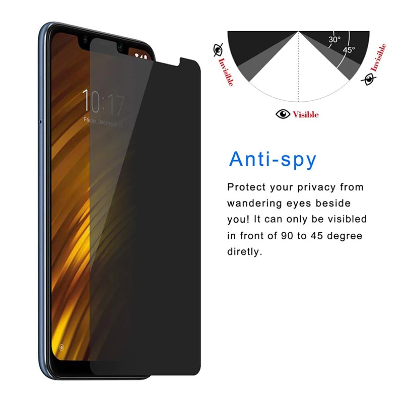 Screen Protector For ASUS Max Plus M1 Pro M2 Anti-Spy Tempered Glass 5 5Lite 5Z 6 Go Live 9H Magic Privacy | Мобильные телефоны и