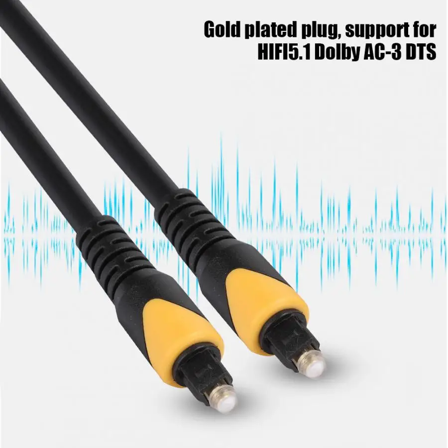 5 шт. 1 м/3 3 фута для квадратного порта SPDIF Toslink оптоволоконный аудио-адаптер кабель