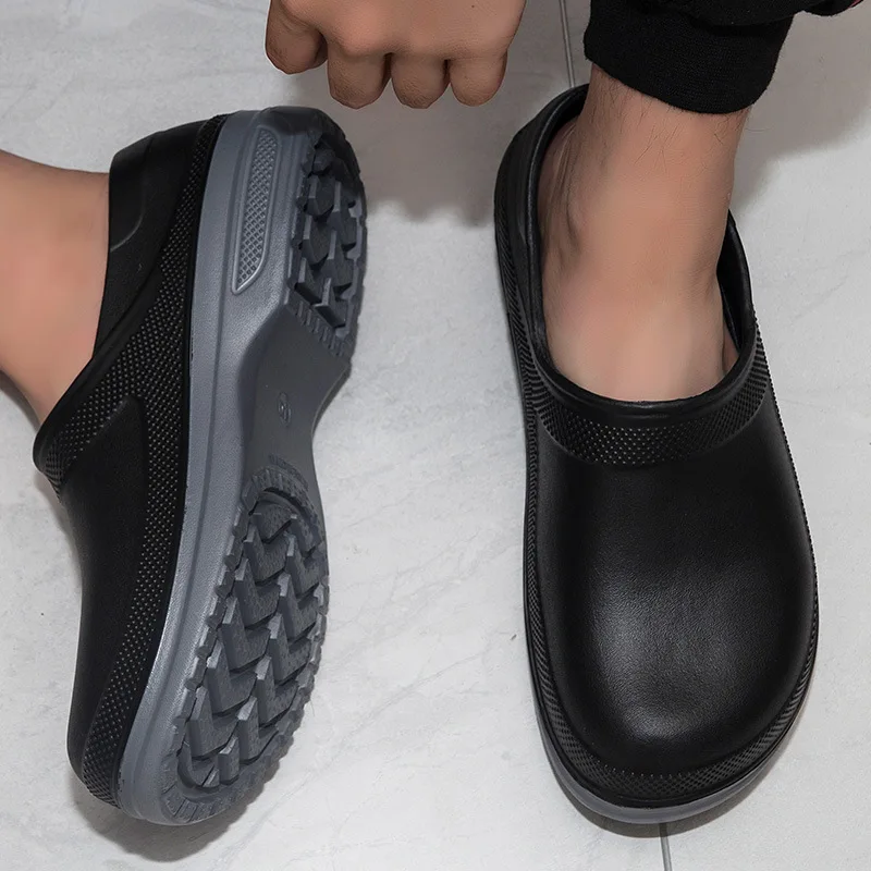 Ботинки для дождя мужские низкие сапоги воды ПВХ водонепроницаемая обувь улицы