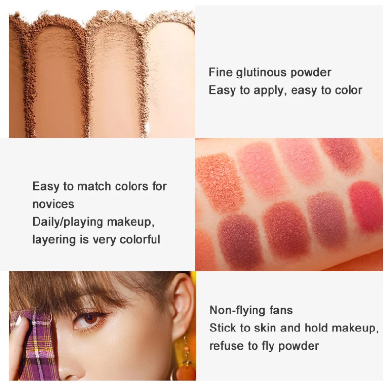 

18 color eyeshadow palette matte glitter makeup eyeshadow powder metal diamond glitter eye makeup Long-lasting cosmetics TSLM1