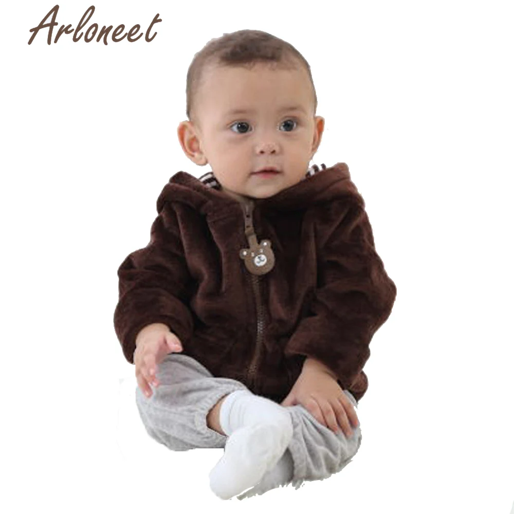 Одежда ARLONEET для новорожденных мальчиков зимнее плотное пальто с мультяшным