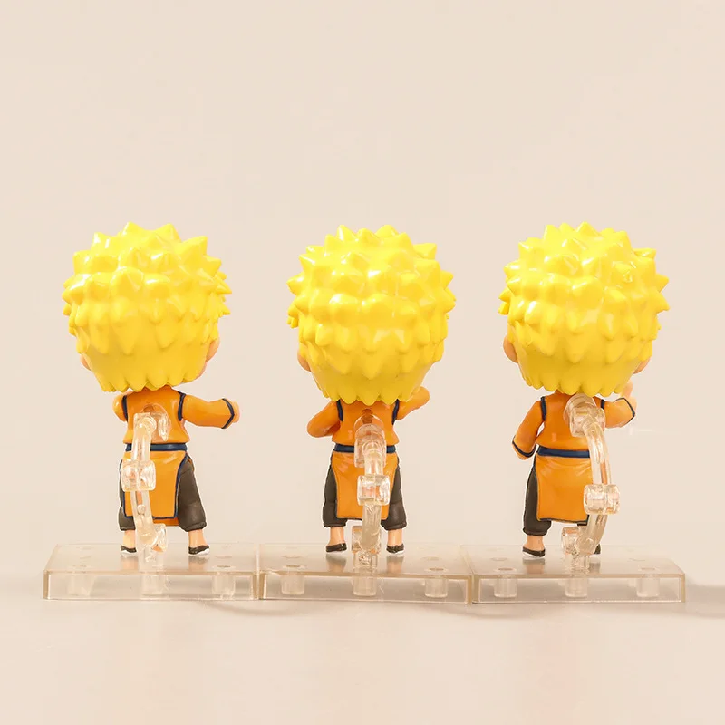 

3PCS/Lot Bandai Naruto Naruto Model Toy Naruto Figure Anime Naruto Emoji PVC Doll Decoration Toy Christmas Gift