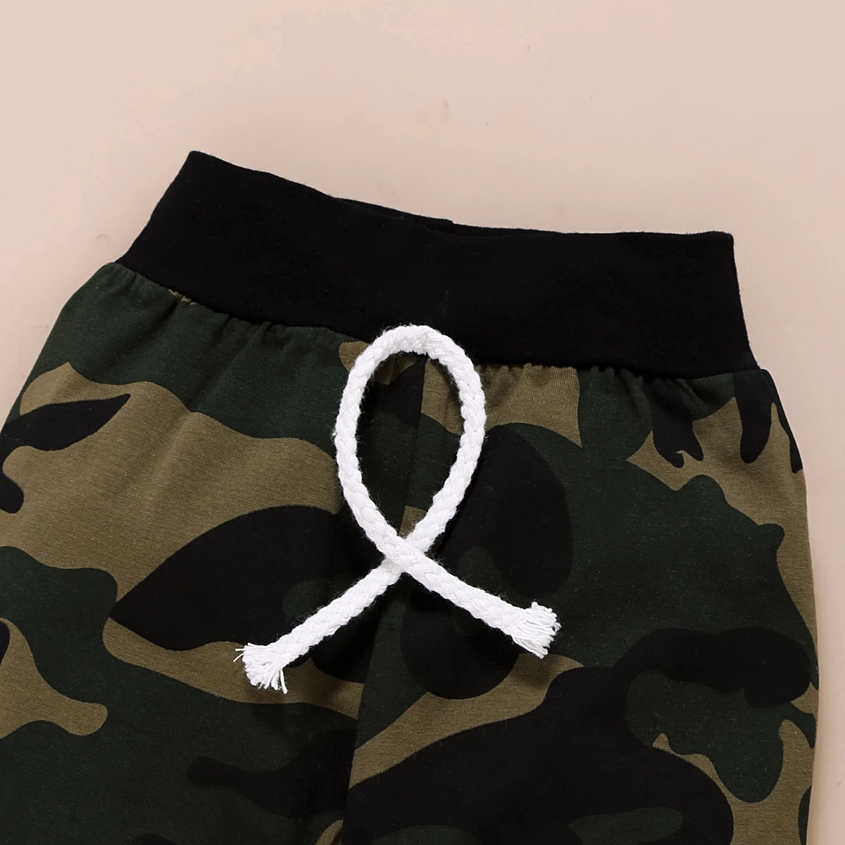 

Newborn Baby Boy Clothes Letter Print Romper Tops Camouflage Long Pants Camo Hat Outfits Clothes Set