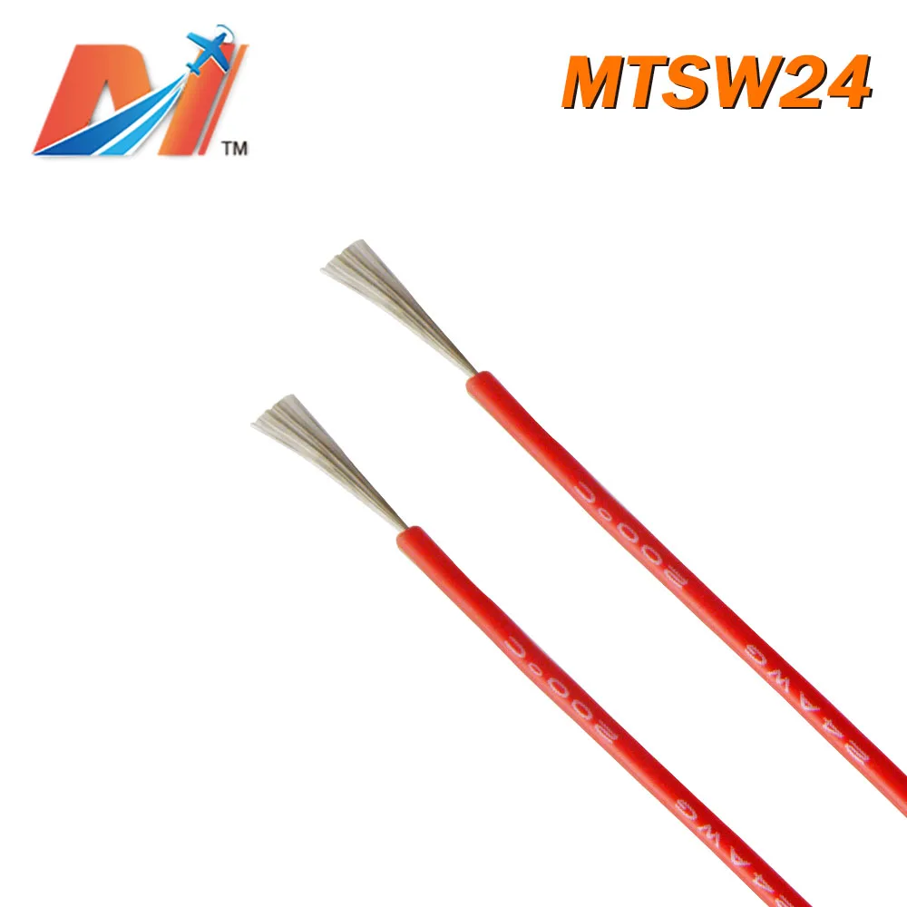 Maytech распродажа кремниевых проводов AWG24 красного цвета (1 метр)|Силовая установка|