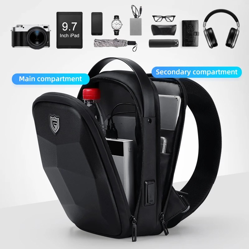fenruien 2021 new creative crossbody bag for men waterproof anti theft mens shoulder bag multifunction usb charging chest bags free global shipping