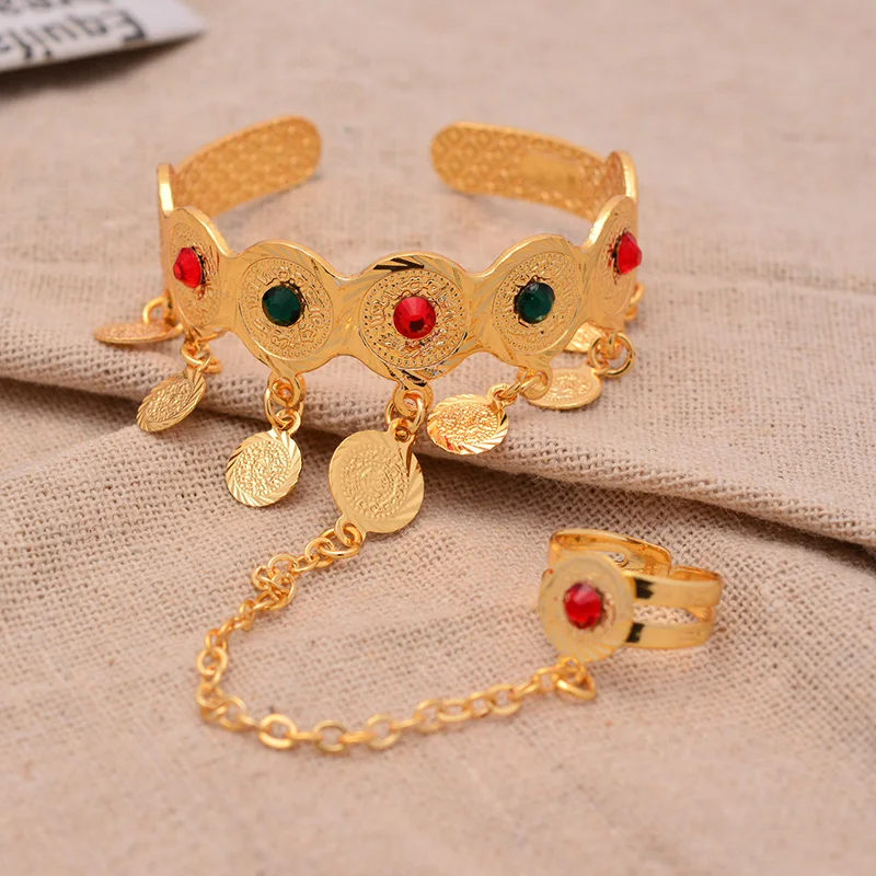 Wando новинка искусственное украшение в Дубае для детей с кольцами девочек золотой