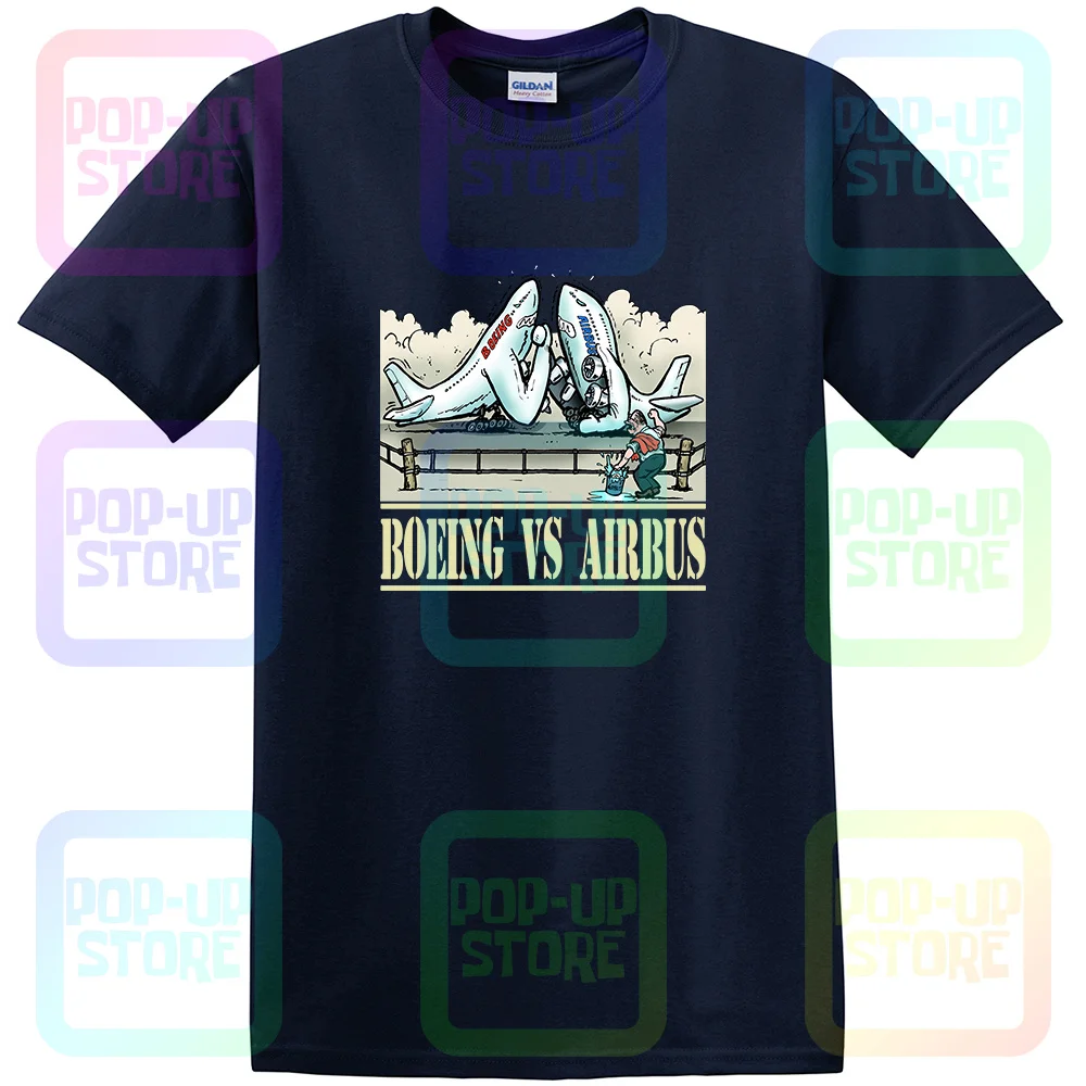Футболка с принтом Боинг против аэробуса