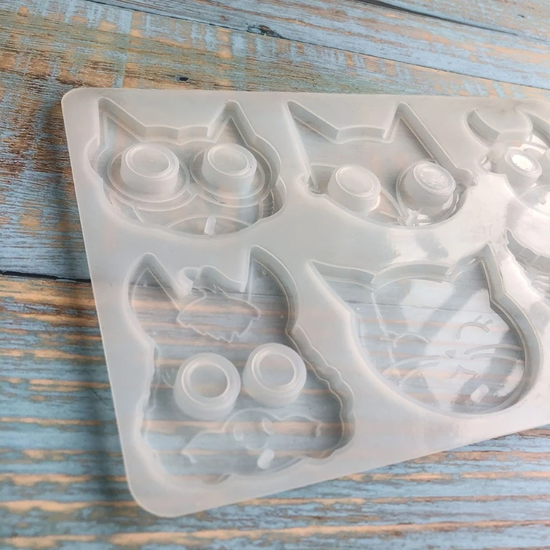 

Owl Cow Wing Keychain Epoxy Resin Mold Jewelry Pendant Silicone Mould DIY Crafts Decorations Casting Tool