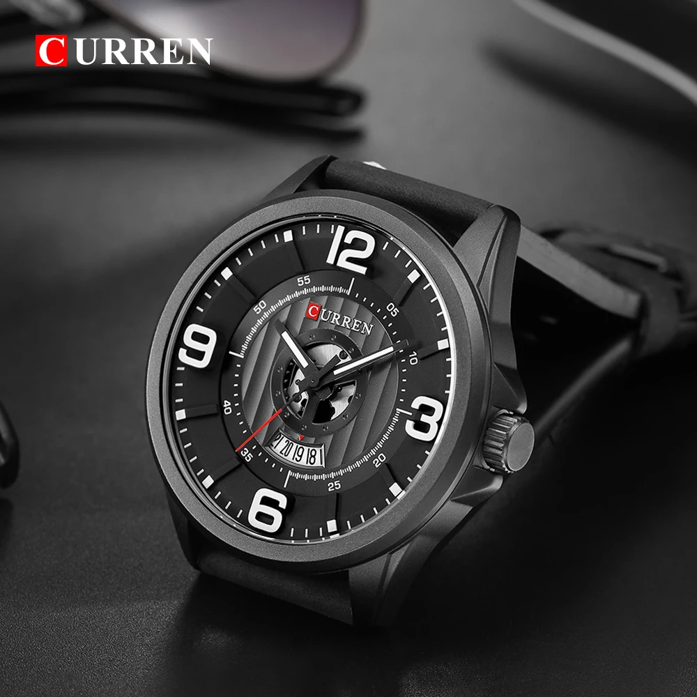 CURREN 2018 новые мужские часы Цифровые кварцевые армейские военные