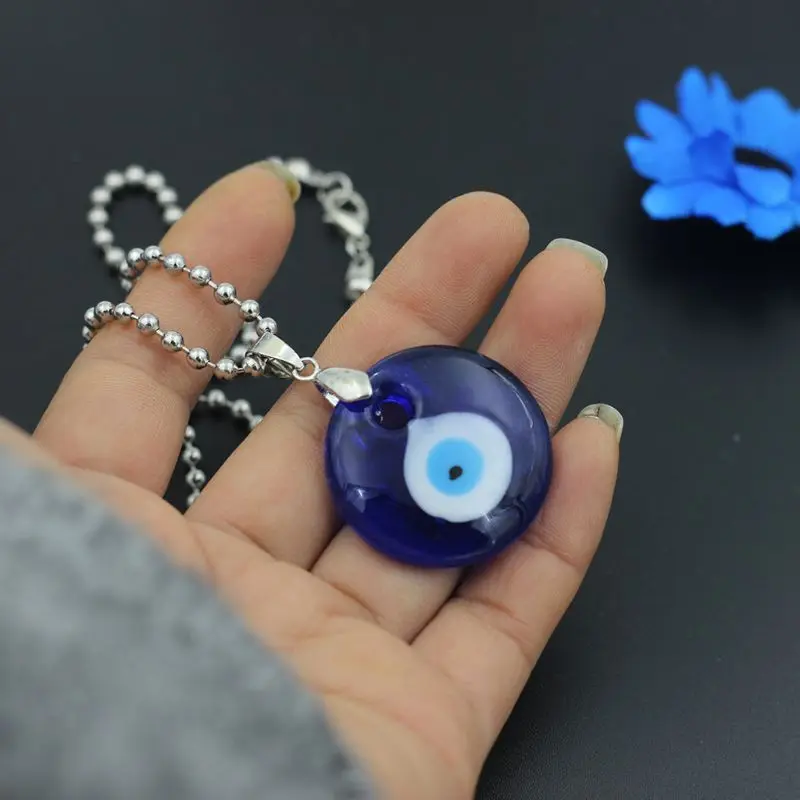 Турецкий зло Защита Амулет для защиты глаз Цепочки и ожерелья с голубыми глазами