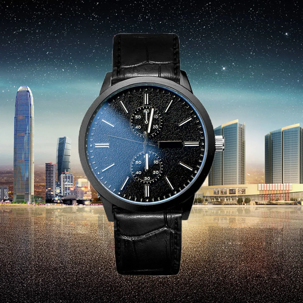 Relojes Hombre роскошные модные мужские Ультра тонкие кварцевые часы сапфировые