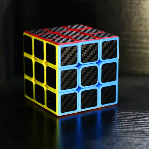 3x3x3 и 2*2 наклейка из углеродного волокна магический куб головоломка 3x3 скорости волшебный квадрат пазл подарки Обучающие игрушки для детей