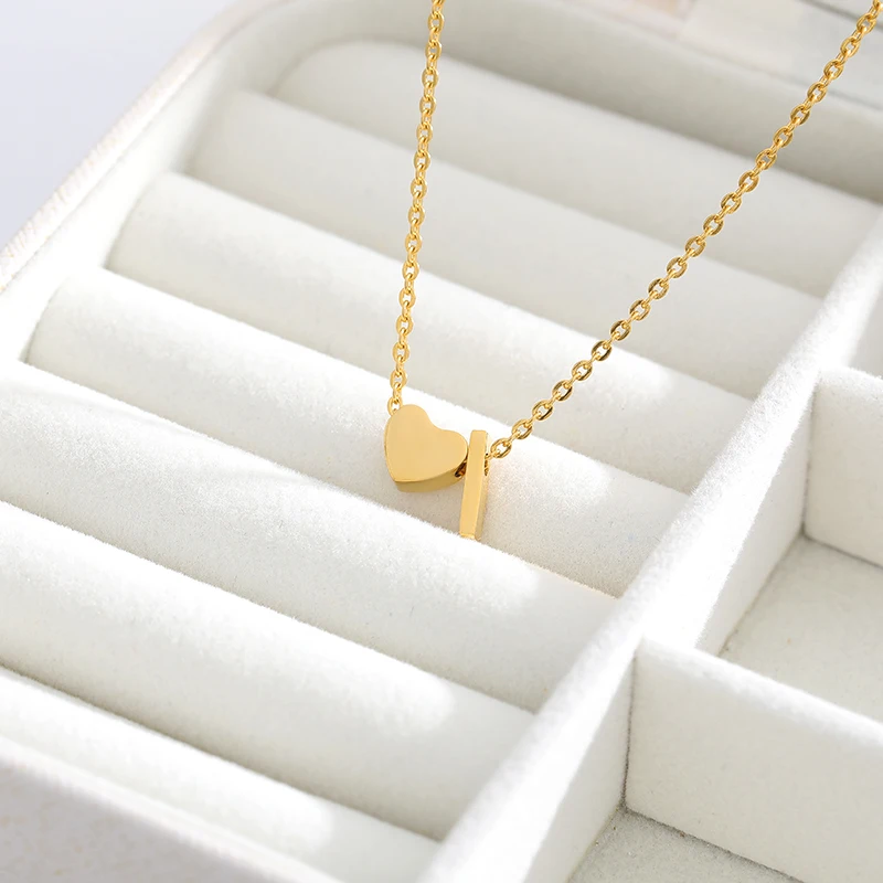 Initial Pendants Gold Necklaces Fashion Letters Necklace Name Jewelry Women Men Accessories Girlfriend Lover Couple Gift | Украшения и