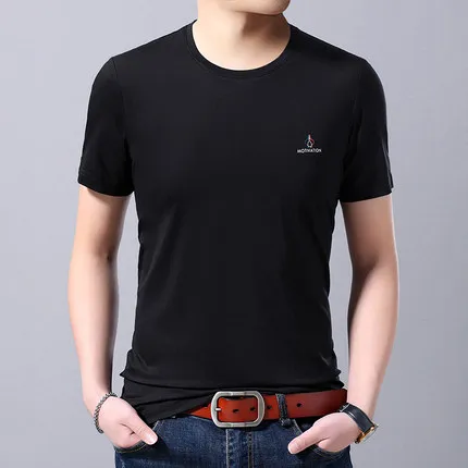 

Men's short sleeve t-shirt summer trend handsome casual half sleeve 2935
