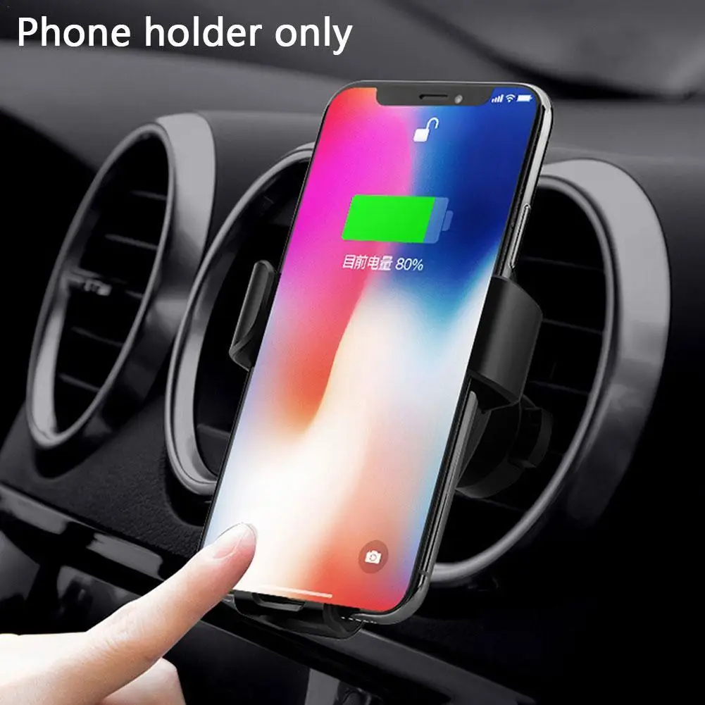 

10W Wireless Car Charger Qi Fast Wireless Charger In Car Air Vent Mount Holder Infrared Sensor Wireless Charging Phone Holder