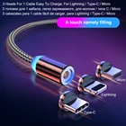 Магнитный кабель BaySerry USB Type-C Micro USB для iPhone 12 11, провод для быстрой зарядки USB C, Магнитный зарядный кабель для Samsung S21 S20