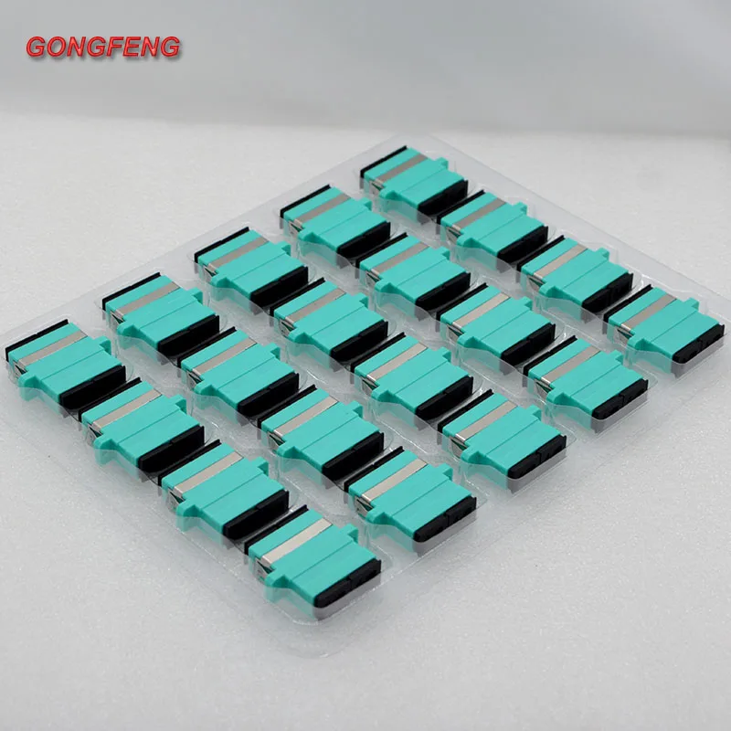 20 шт. Новый оптоволоконный адаптер фланец разъем SC/APC OM3 одномодовый многомодовый