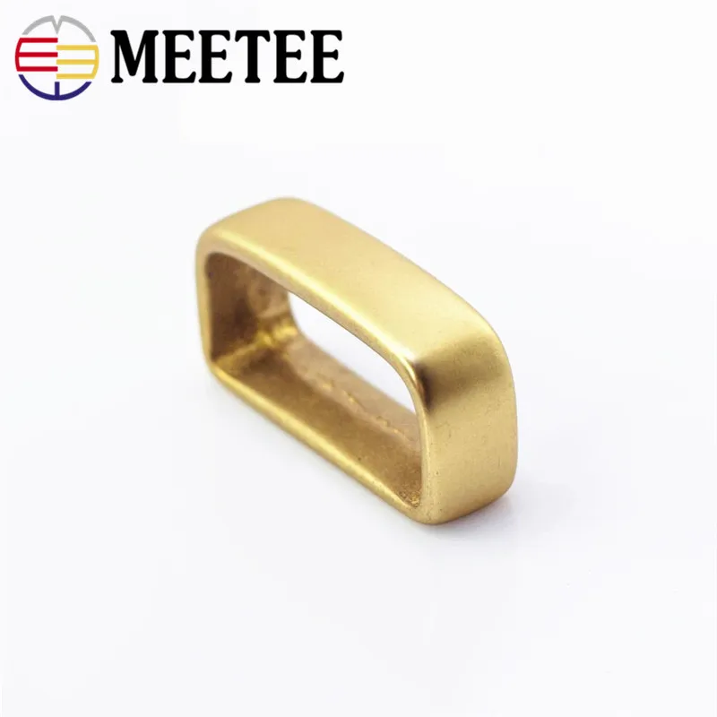 5 шт. Meetee металлическая твердая латунная петля медный ремешок кольцо Мужские