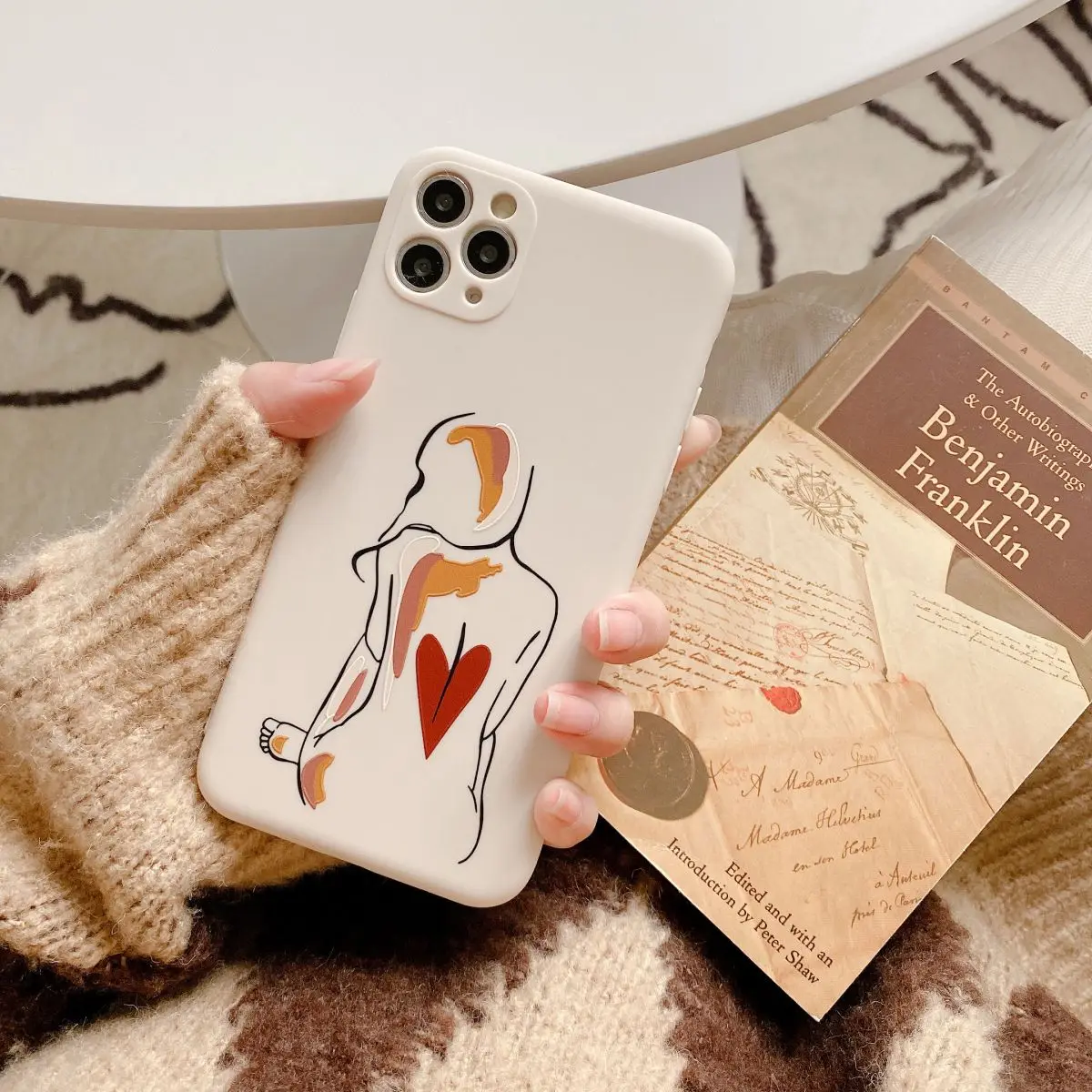 

Line drawing mobile phone case for iPhone11 1iPhone11 por iPhone11 por MAX iPhone12 iPhone12 por iPhone12 por MAX