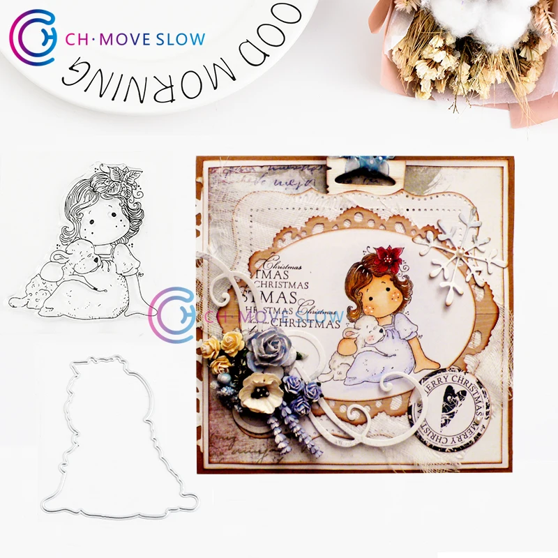 Металлические Вырубные штампы и CH Sheep девушка сделай сам Скрапбукинг карточный