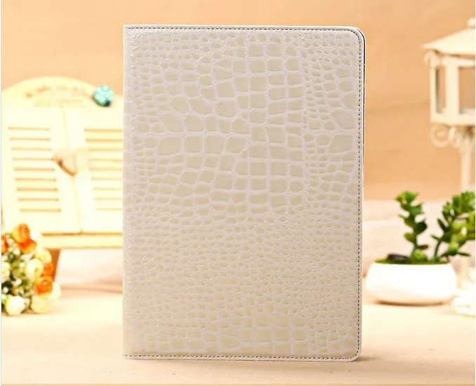 Высококачественный кожаный чехол для iPad Mini 1/2/3, смарт-чехол для Apple iPad mini, чехол Mini 2 mini 3 7,", тонкая Подставка под планшет под крокодиловую кожу - Цвет: white