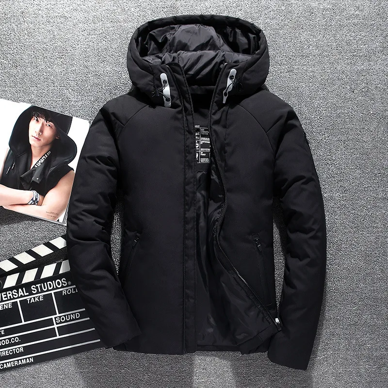 

Hot Sale Male Down Jacket Thick Hooded Windproof winter jacket men Warm Snow coat Casual Men Clothing Plus Size M-2XL