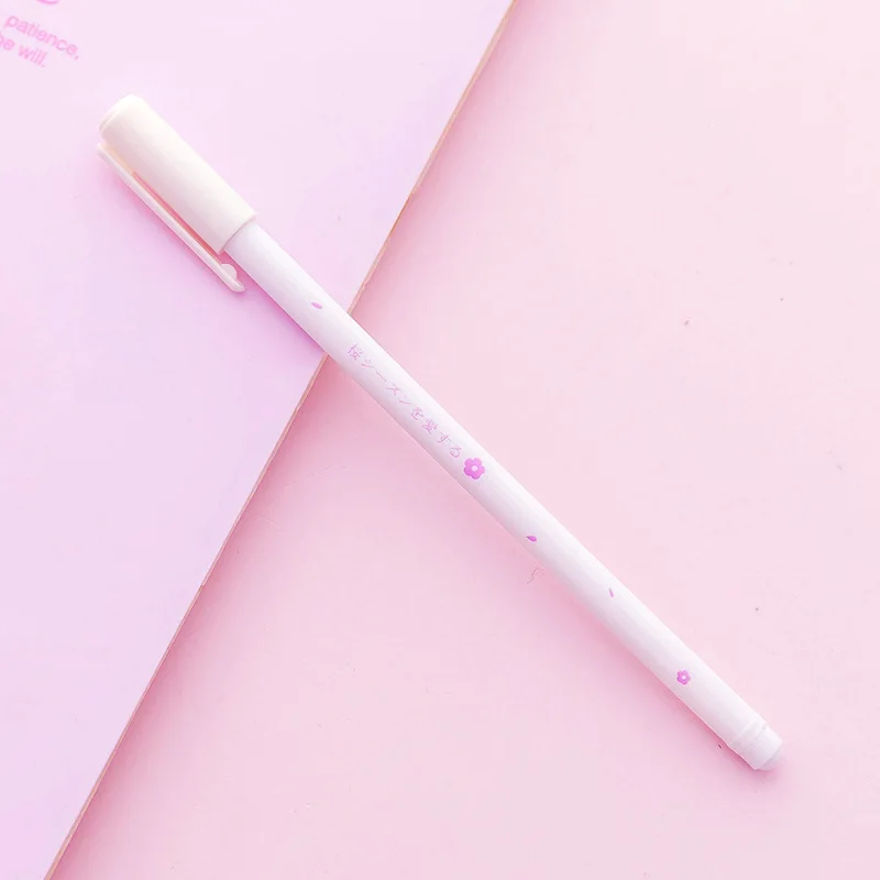 3 ручки/набор гелевых ручек Sakura милые черные чернила с вишневым цветком рекламные