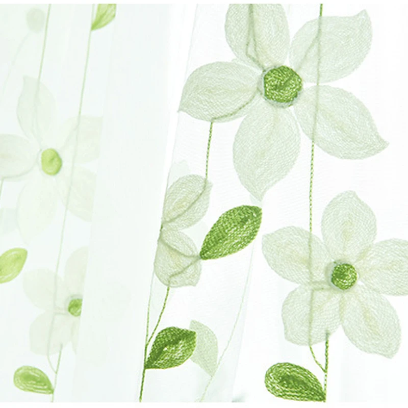 Оконные шторы с прозрачной вышивкой в Корейском стиле роскошные кружевные