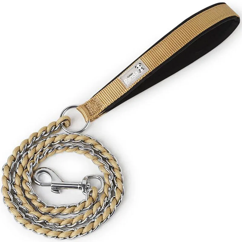 

Поводок для собак из нержавеющей стали, нейлоновый, плетеный, 2021