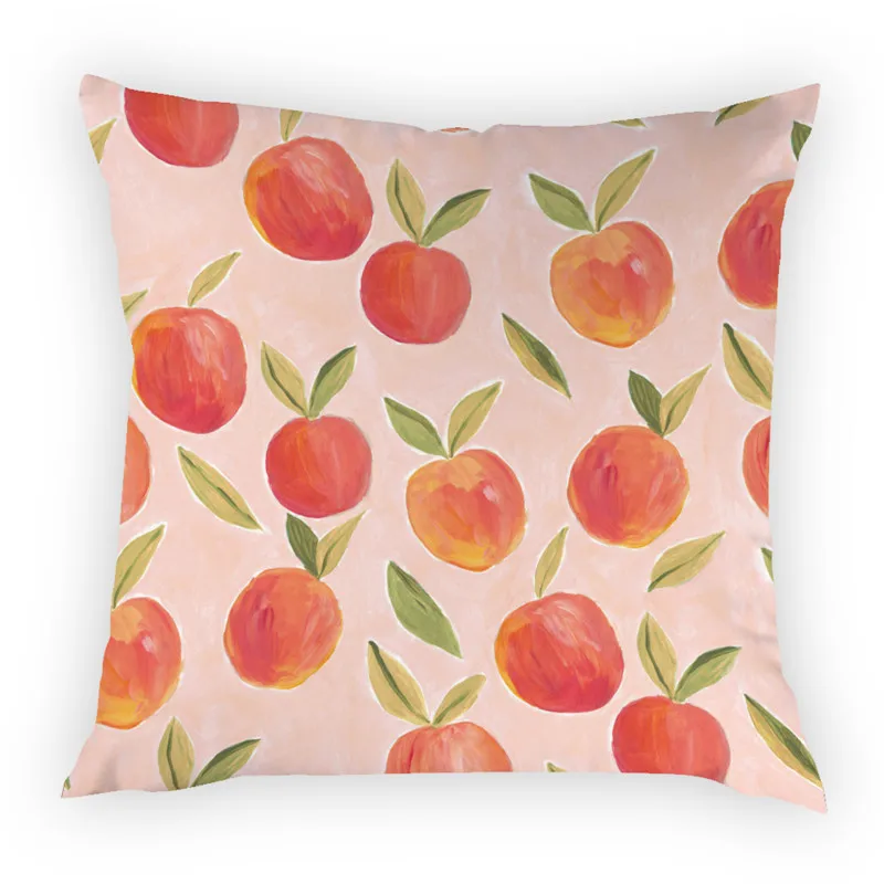 Женская Обложка дневная клубника банан арбуз яблоки персики узор персиковая