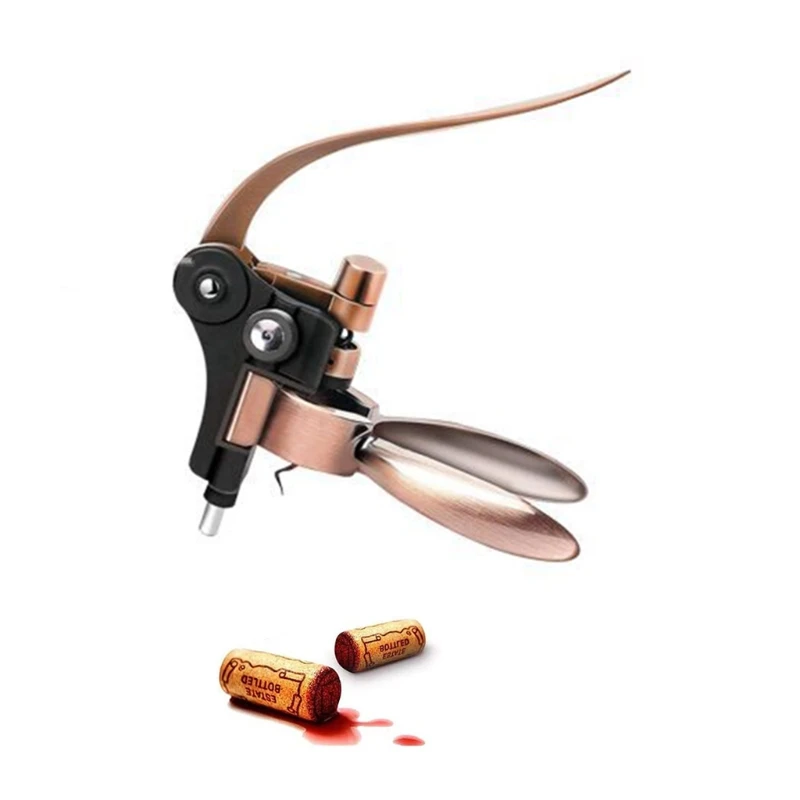 

Bronze Rabbit Wine Opener Corkscrew Set With Foil Cutter Stopper Corkscrew Grade K9FA