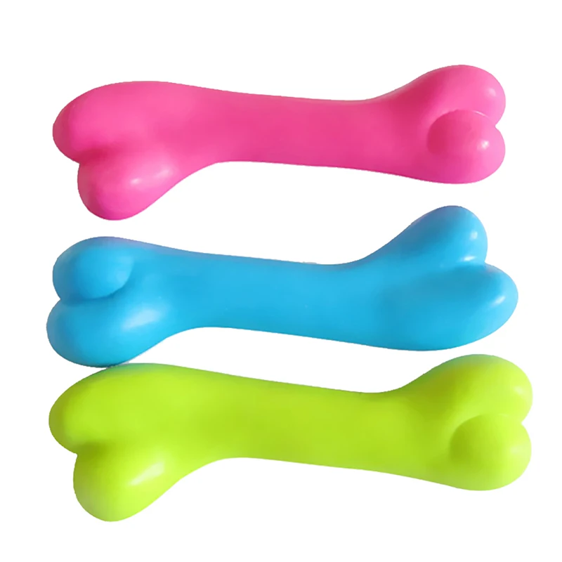 

Dog Bone Toy Bite-Resistant Clean Dog Chew Puppy Training Toy Creative Interactive Dogs Teeth Cleaning Toy Supplies Random Color