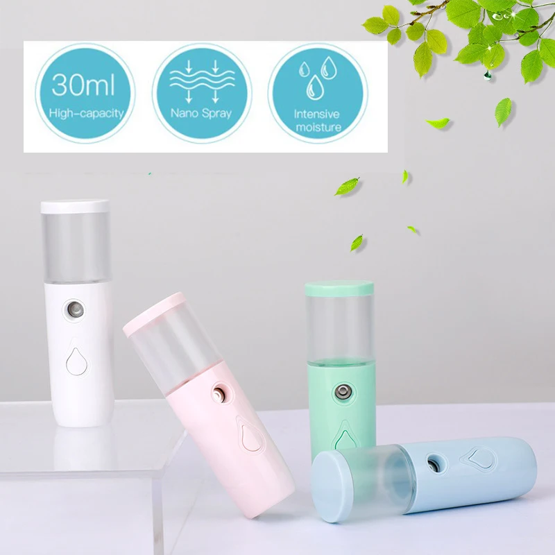 

Портативный USB нано распылитель тумана для лица небулайзер Паровая установка увлажняющий уход за кожей Инструменты 30 мл спрей для лица Инст...