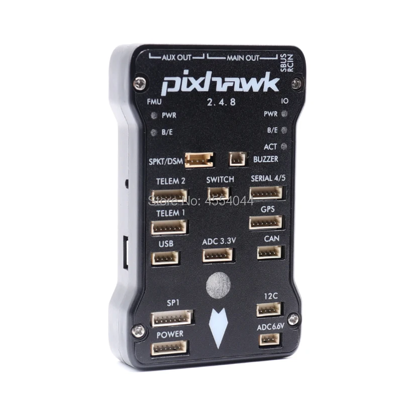 Контроллер полета Pixhawk PX4 PIX 2.4.8 32 бит с 4G SD M8N GPS + 433 МГц/915 МГц 100 мВт радиотелеметрия