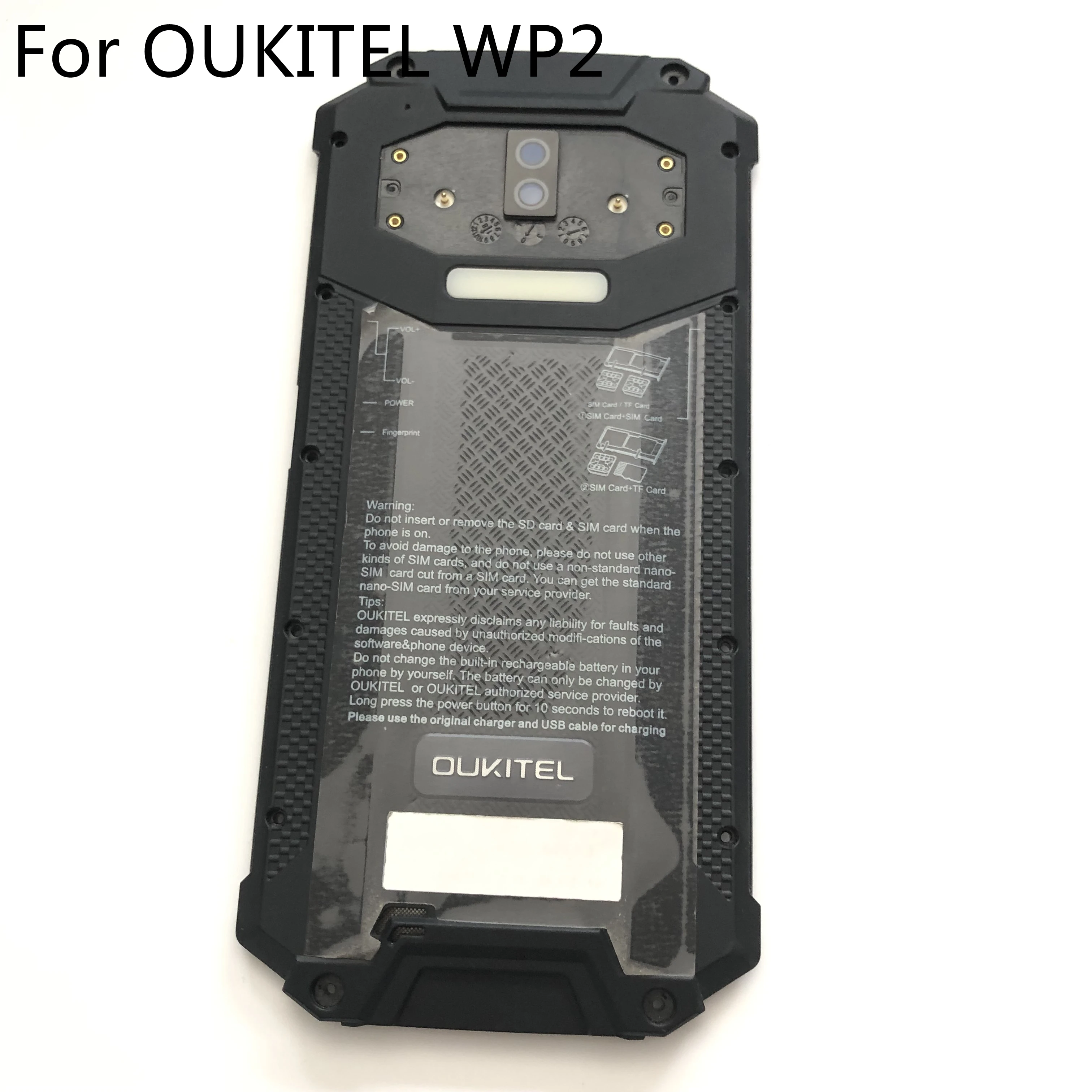 Чехол для аккумулятора OUKITEL WP2 б/у + стеклянный объектив камеры MT6750T Octa Core 6 0 дюймов