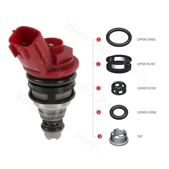 10 комплектов для ремонта топливного инжектора Infiniti Q45 166001P102 Micro Filter резиновое