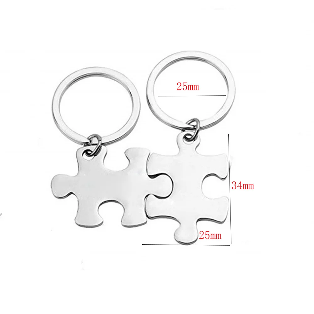 Yamily пара нержавеющие стальные брелки ее капитан его первый помощник головоломка